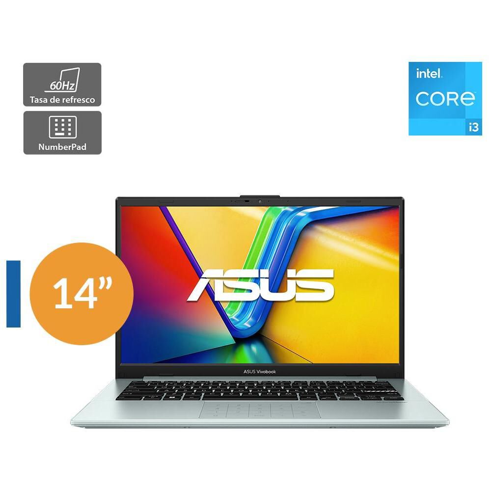 Notebook 14" Asus Vivobook Go 14 / Intel Core I3 / 8 GB RAM / 128 GB image number 0.0