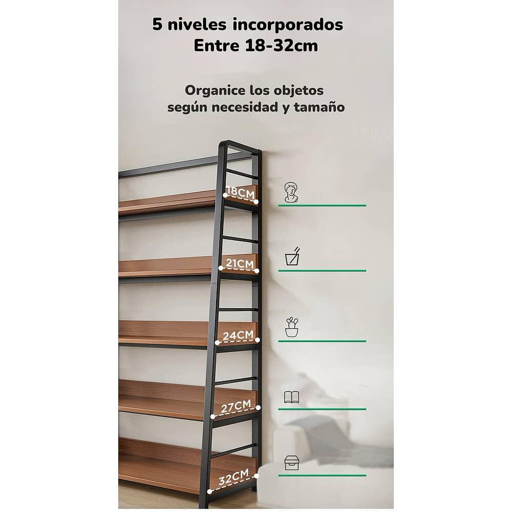 Estante Librero Repisas De 5 Niveles 180cm By Lubabycas image number 1.0