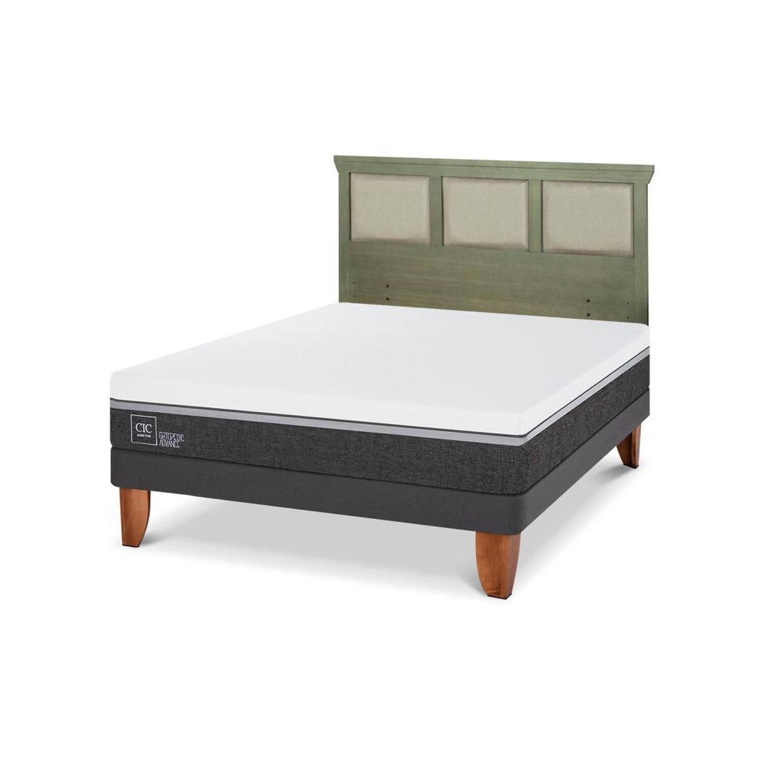 Cama Europea Cic Ortopedic Advance / 2 Plazas / Base Normal + Respaldo image number 5.0