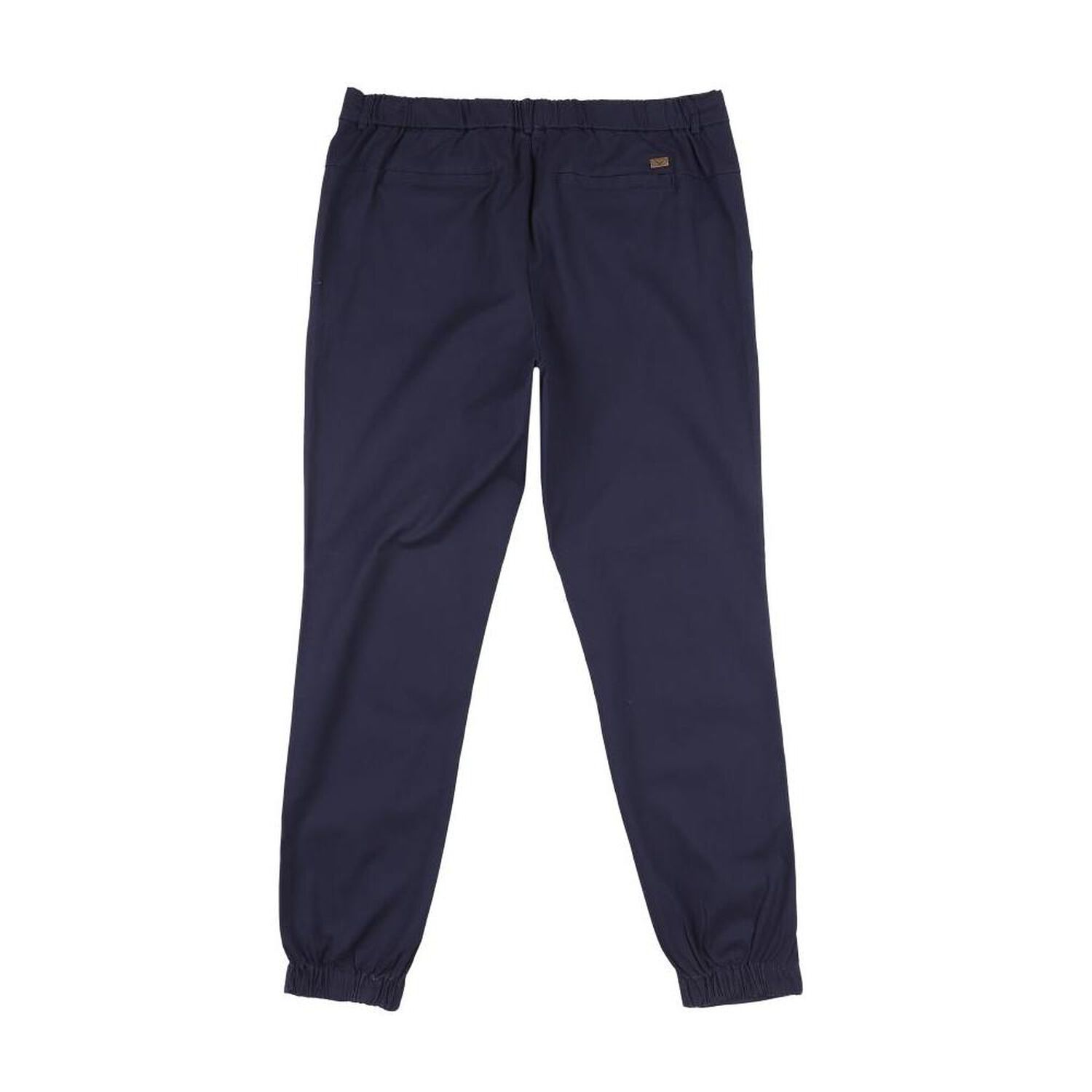 Pantal&oacute;n Liso Tiro Medio Slim Fit Hombre Az Black image number 1.0