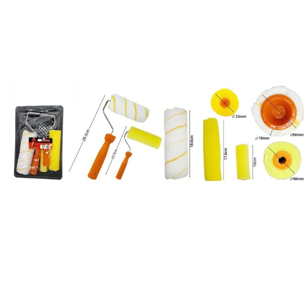 Set Para Pintura Rodillos Mango Plastico Herramientas image number 0.0