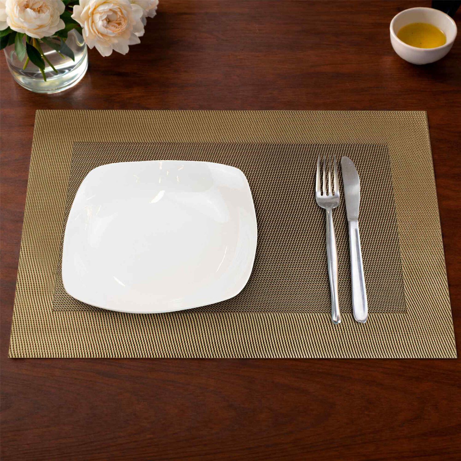 Pack 4 Individuales De Mesa Nautica Home 45x30cm Dorado image number 0.0