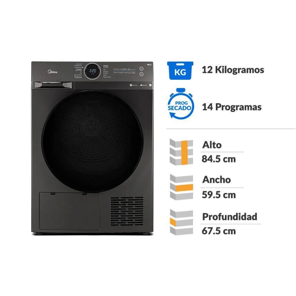 Midea MD200H120T 12 kg Titanium, foto 2