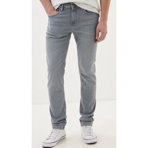 Jeans Tiro Medio Straight Slim Hombre Hummer