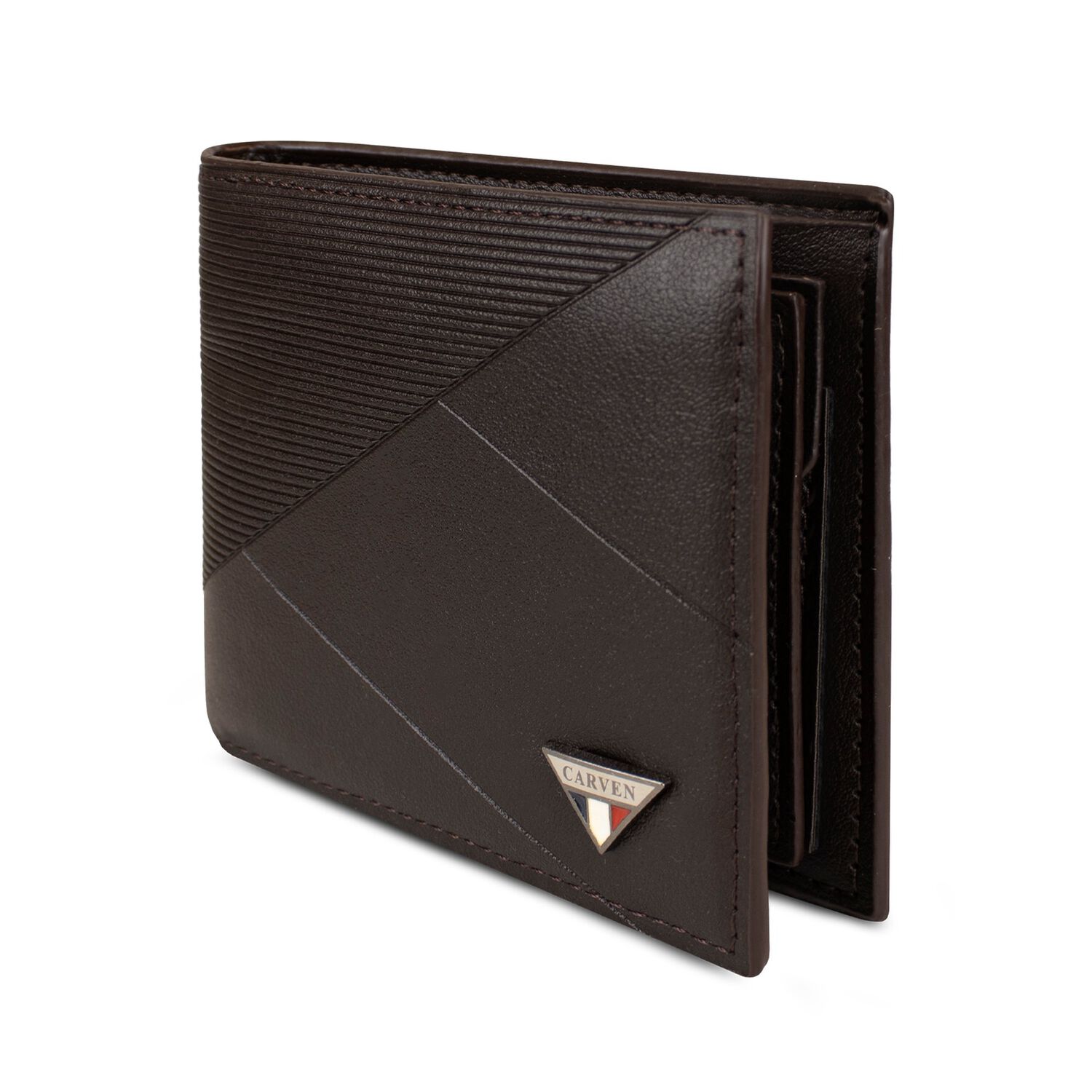 Billetera Hombre Enzo Caf&eacute; Oscuro Con Monedero Carven Paris image number 3.0