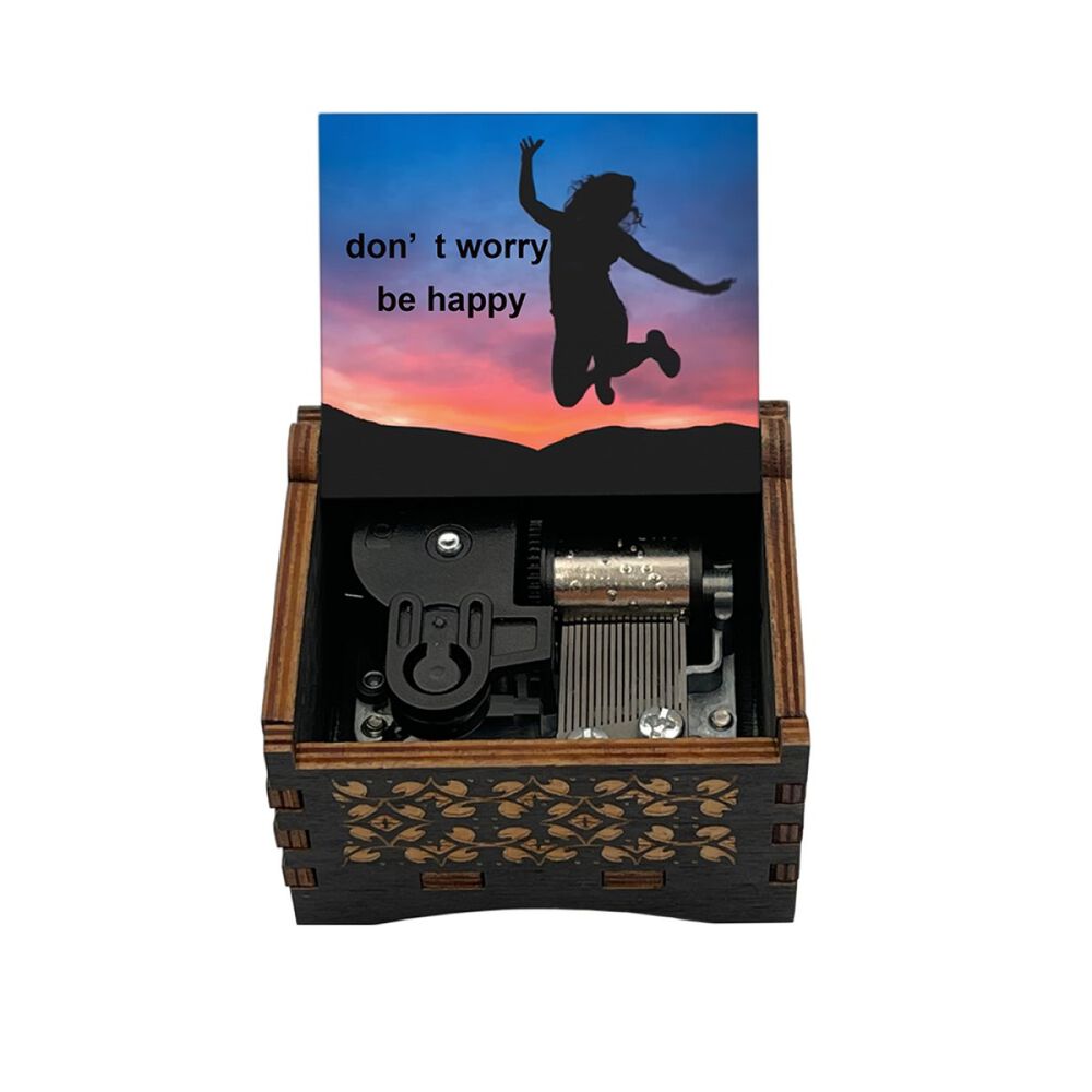 Caja Musical Don't Worry Be Happy Canci&oacute;n De Bobby Mcferrin image number 2.0
