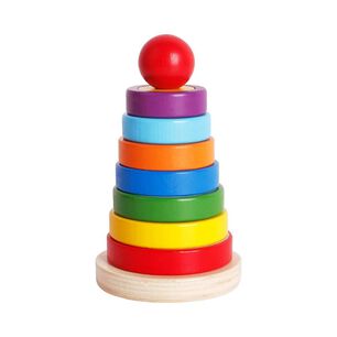 Torre De Arco&iacute;ris De Figuras Geom&eacute;tricas Para Ni&ntilde;os