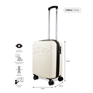 Maleta De Cabina Donna Karan Hot Town 10k Blanca Dkny