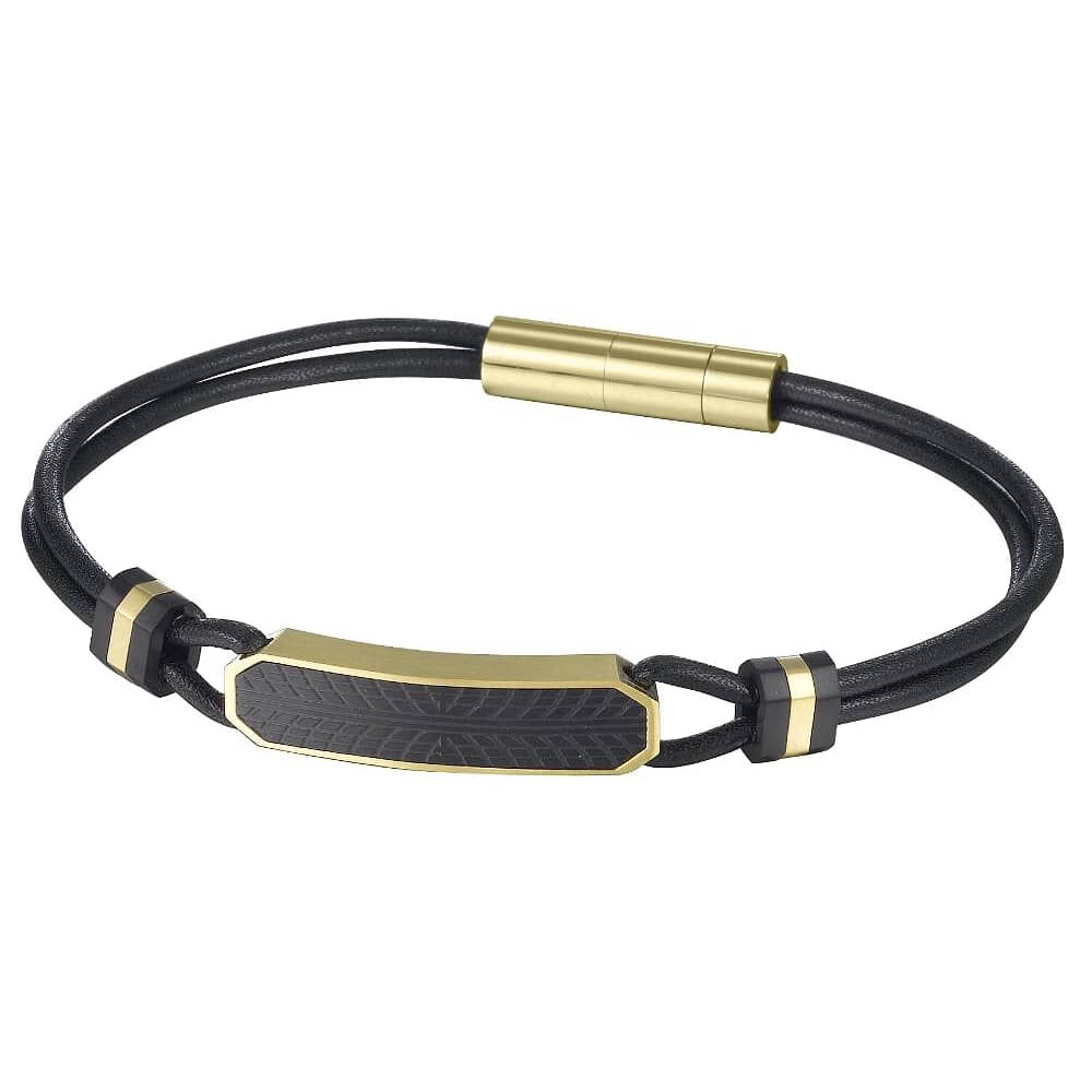 Pulsera De Hombre Cat J001b10119 Dorado-negro image number 0.0