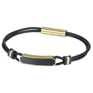 Pulsera De Hombre Cat J001b10119 Dorado-negro