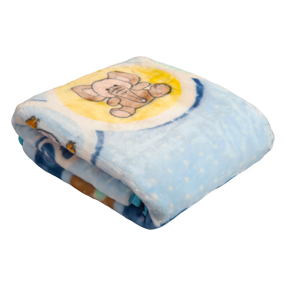 Frazada Reversible Animal Celeste Bebesit image number 0.0