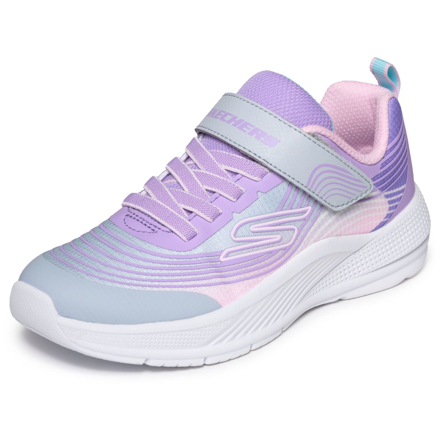 Zapatilla Skechers Microspec Advance Ni&ntilde;a Morado image number 2.0