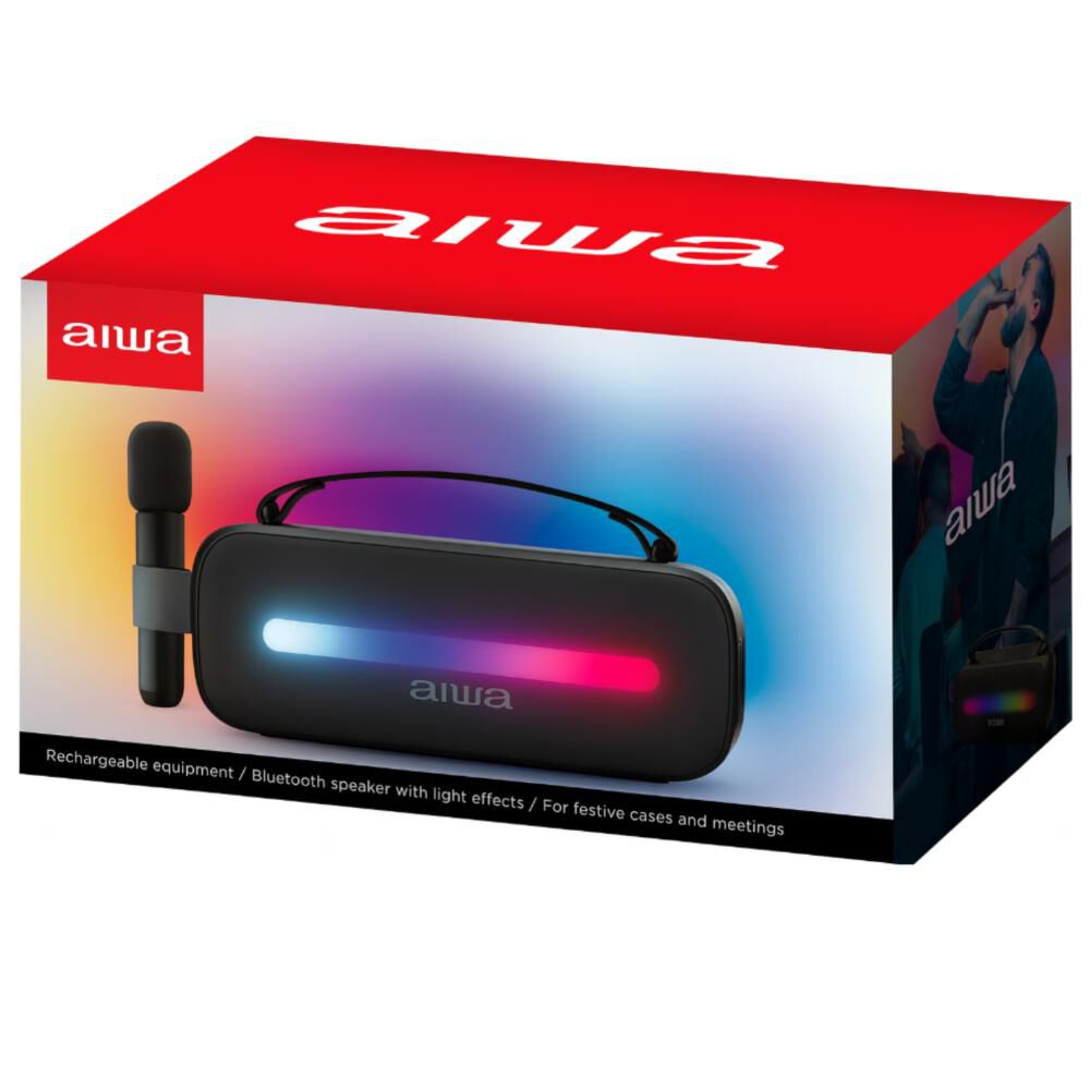 Parlante Portátil Aiwa 12w – Sonido Potente + Luces Led Rgb / Modelo Awss40bt image number 5.0
