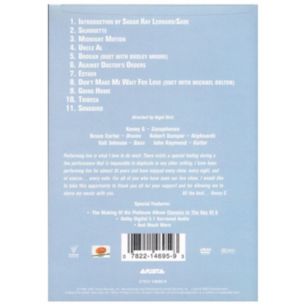 Kenny G - Kenny G Live | Dvd image number 1.0