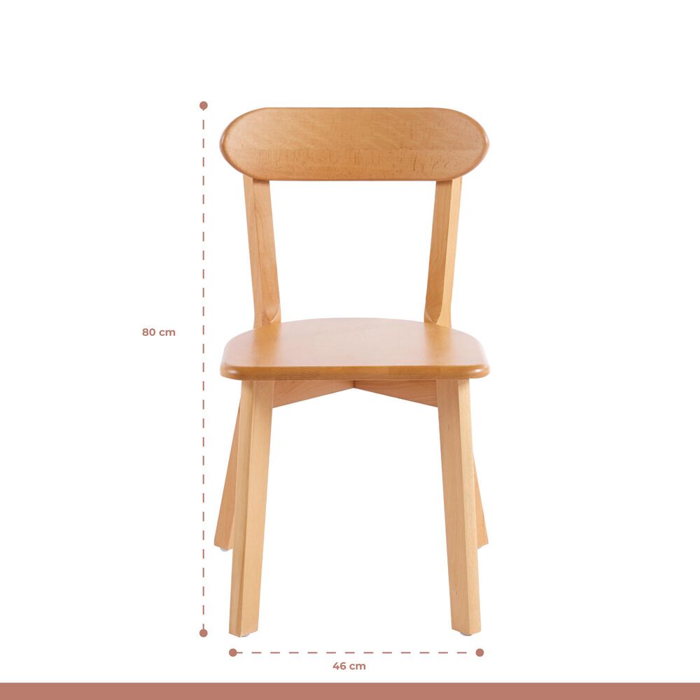 Comedor De Vidrio Cross 140x90cm + 6 Sillas Fresno De Madera image number 4.0