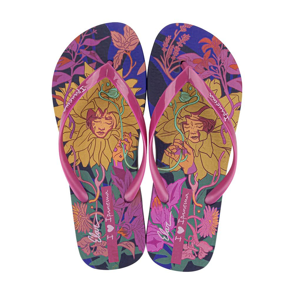 Sandalia Mujer Azul/rosa Graffiti Ipanema image number 0.0