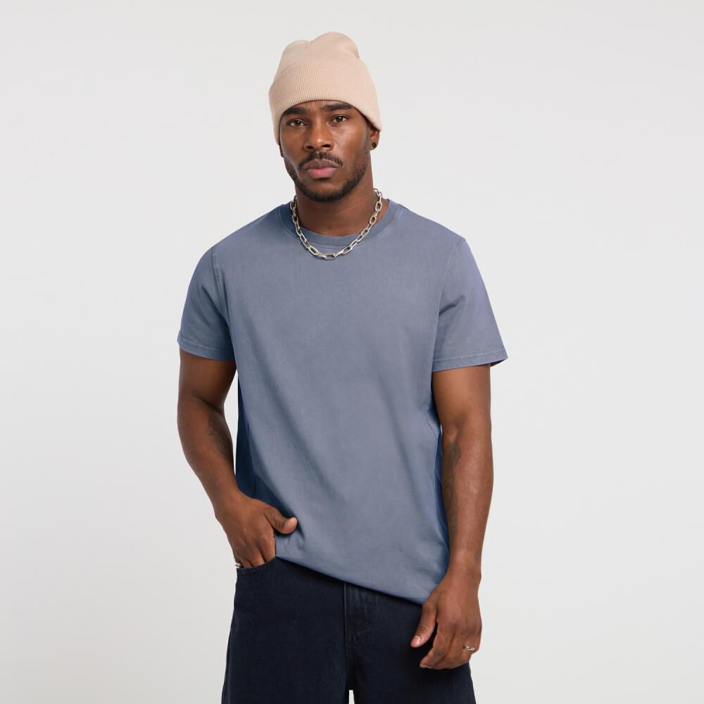 Polera Lisa Slim Manga Corta Cuello Redondo Hombre Rolly Go image number 0.0