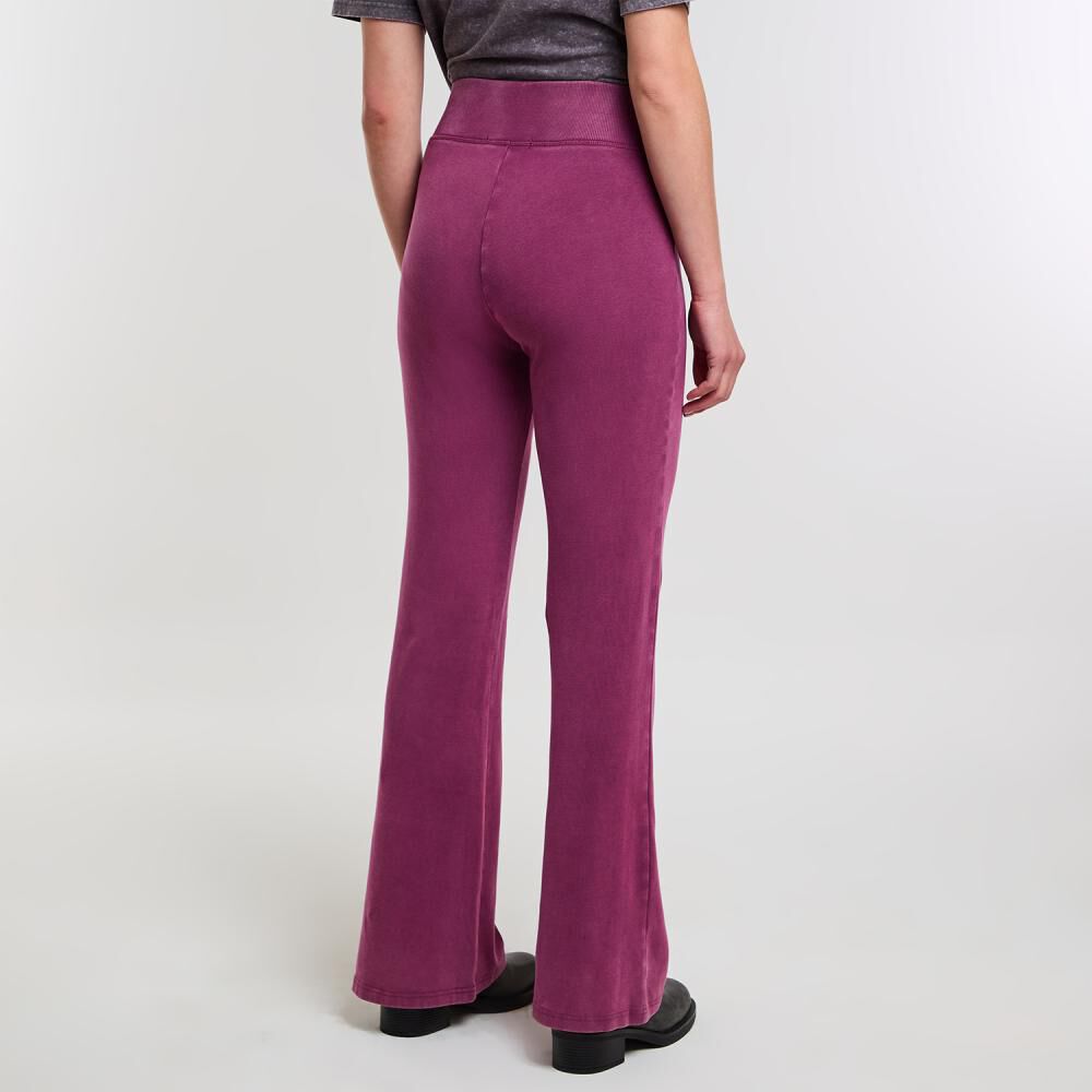 Pantalón De Buzo Tiro Medio Flare Mujer Rolly Go image number 3.0