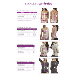 Camiseta Manga Larga Cuello Cuadrado Flores Mujer 4070-135