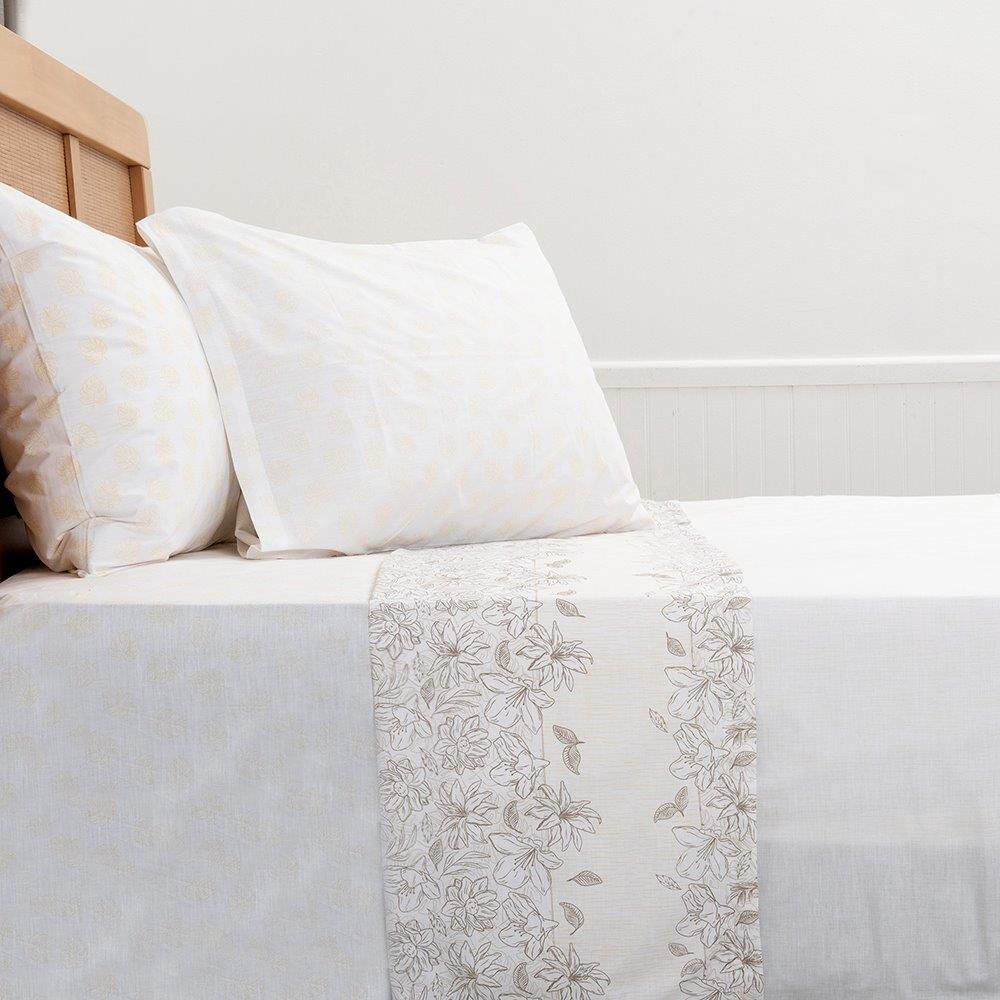 S&aacute;bana Mashini 180 Hilos King Flora image number 2.0