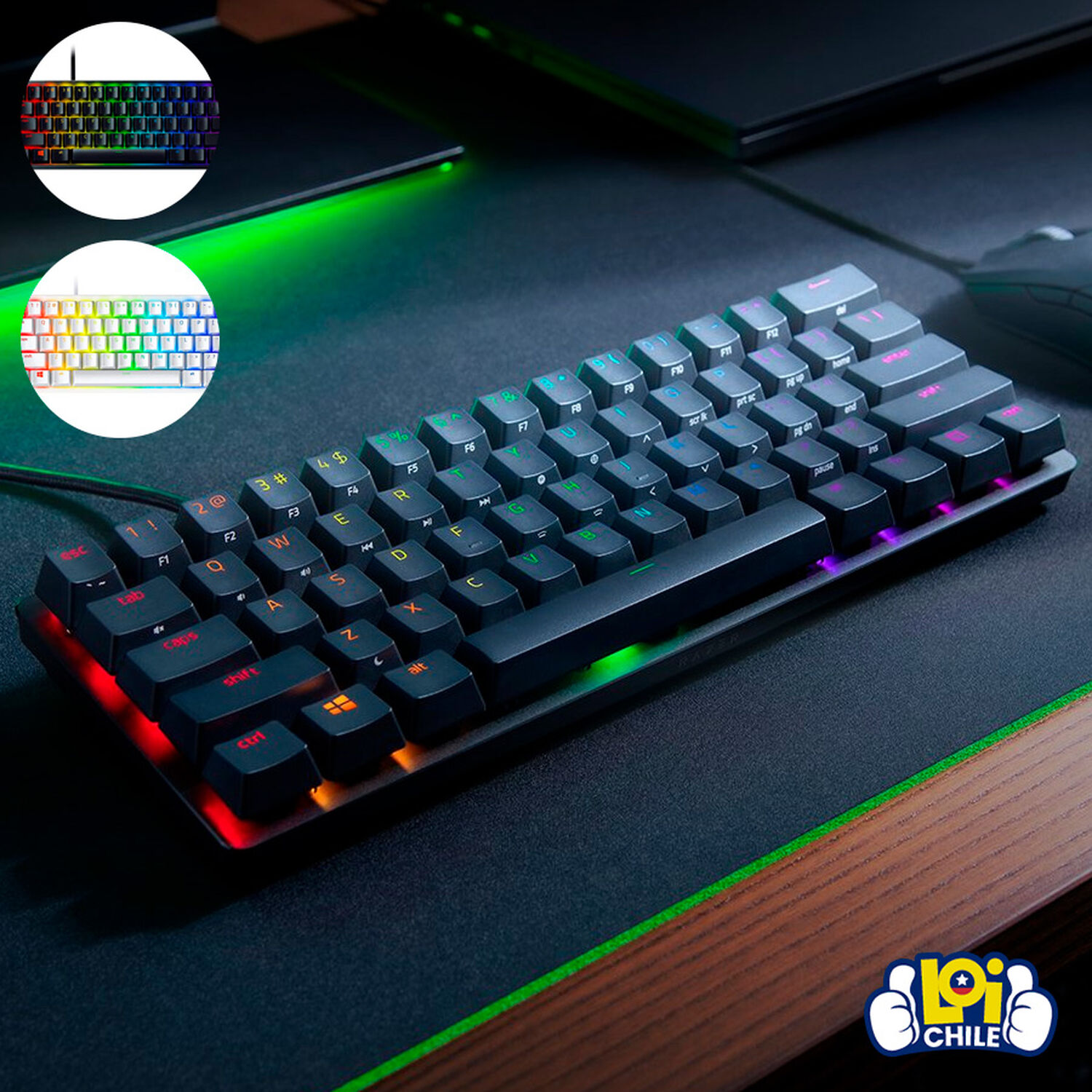 Teclado Gamer Razer Huntsman Mini Red Switch Black image number 4.0