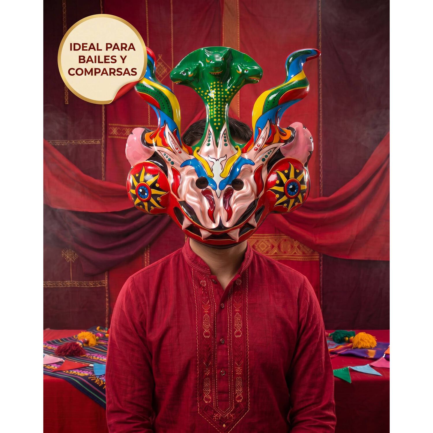 Pack 15 Mascaras Fiesta De La Tirana Diablada image number 4.0