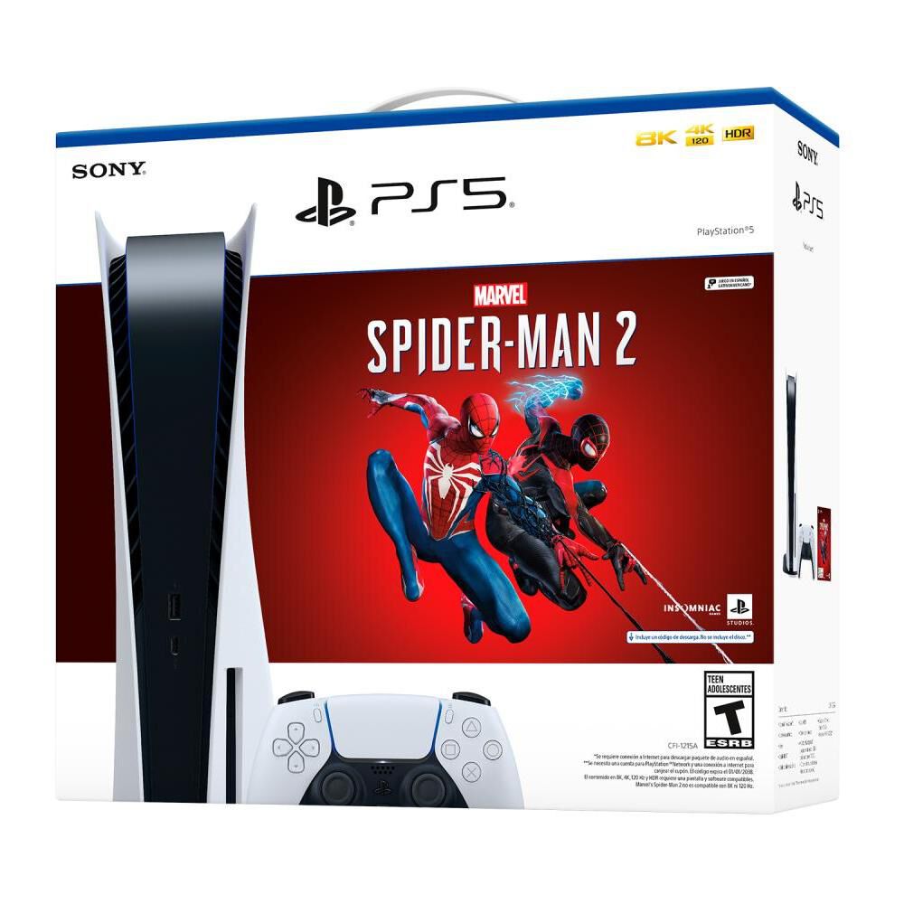 Consola PS5 Sony Edici&oacute;n con Disco + Spiderman 2 Digital image number 3.0