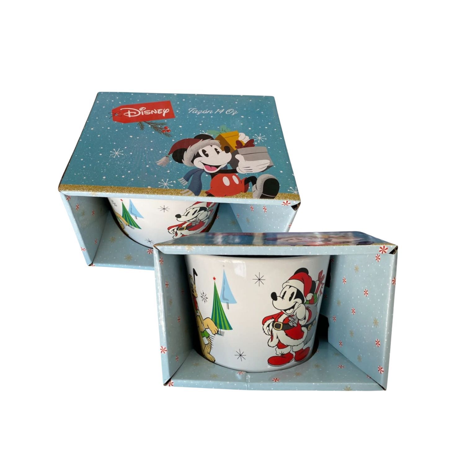 Tazon Dise&ntilde;o Navide&ntilde;o Raton Dibujo Animado De 413ml Ceramica image number 1.0
