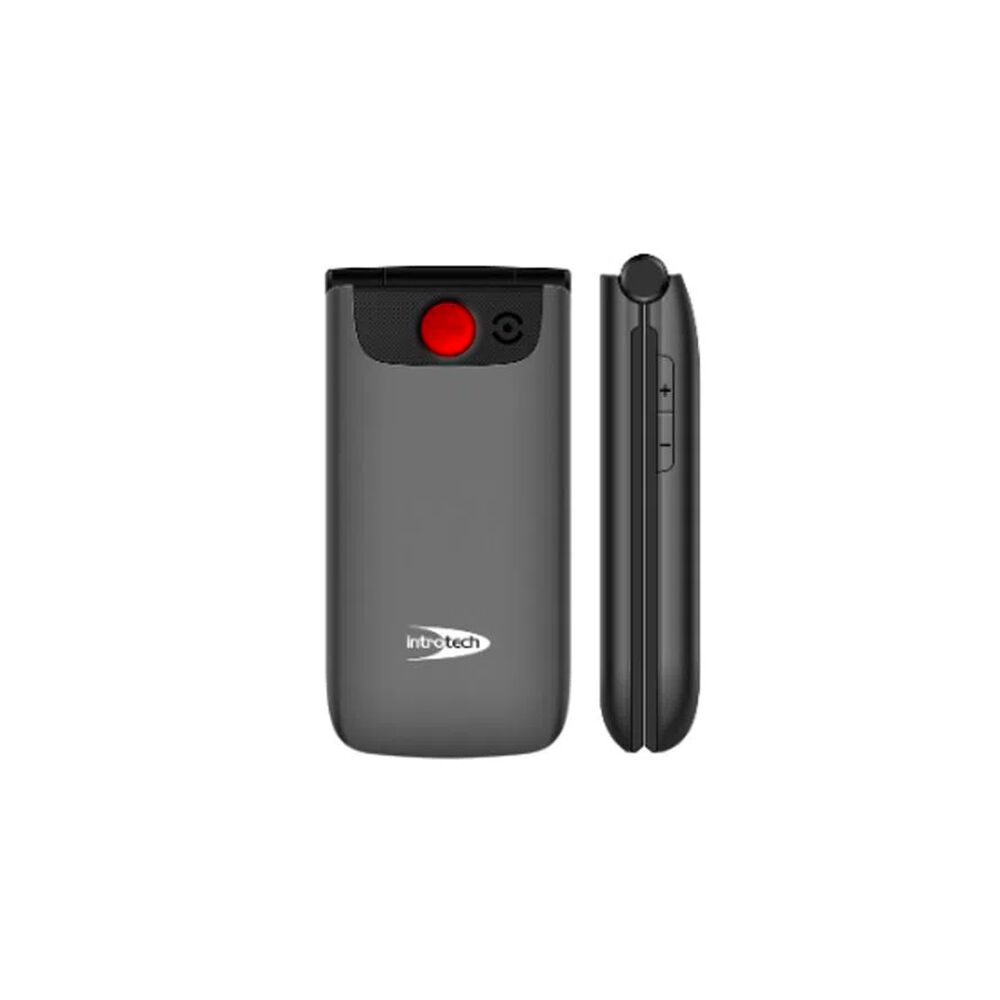 Seniorphone 4g Clamshell Batt 1450mah Gris-negro Introtech image number 1.0