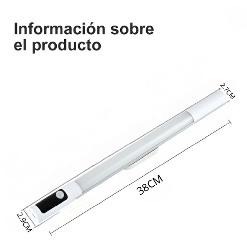Barra De Luz Led Lampara 30 Cm Con Sensor De Movimiento image number 3.0