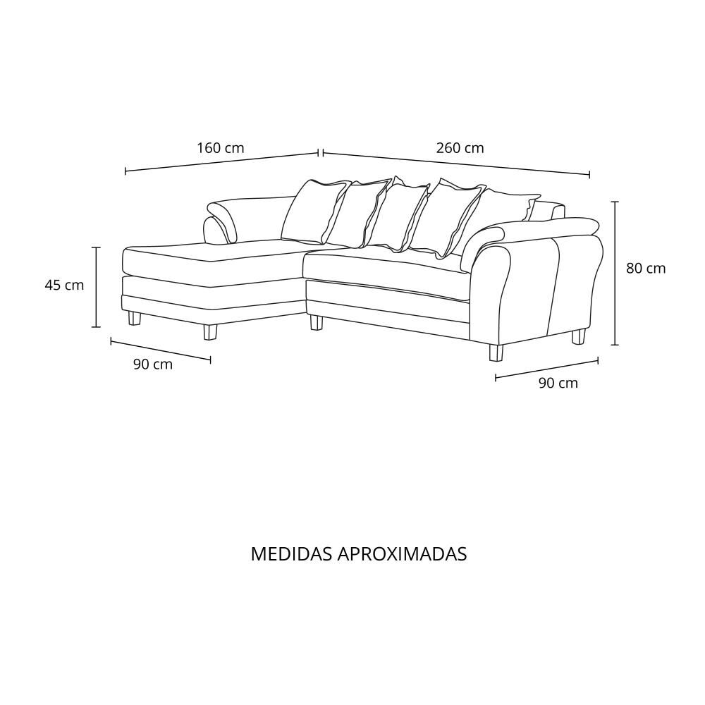 Sof&aacute; Seccional Izquierdo Living Factory Mustang / 4 Cuerpos image number 8.0