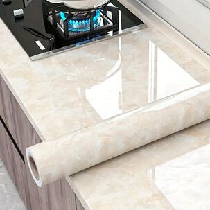 Papel Tapiz Adhesivo M&aacute;rmol Impermeable Para Encimera Cajon 10m