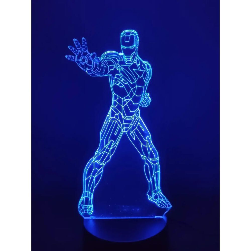 Lampara 3d Iron Man image number 2.0