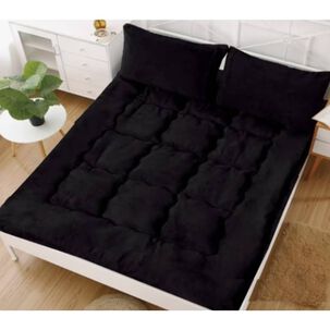 Cubrecolchon Acolchado Chiporro Negro