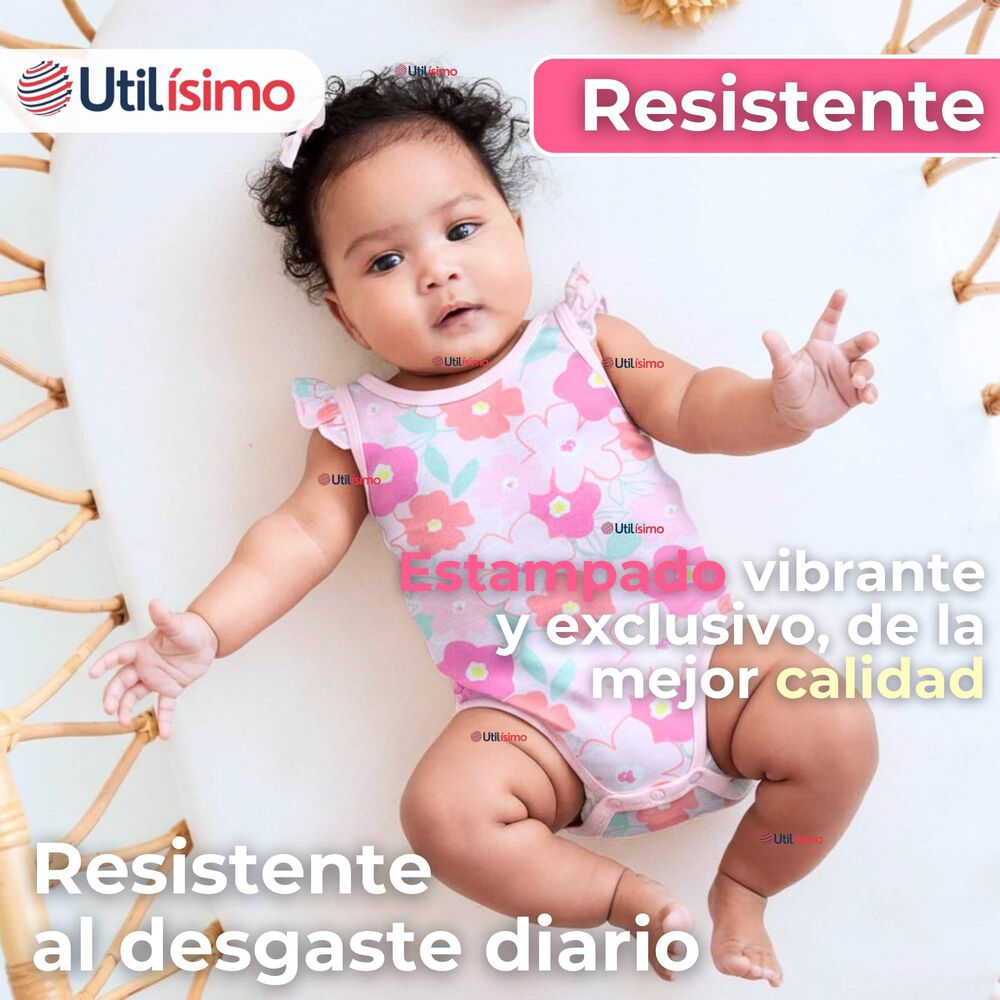 Pack 5 Bodys Niña Sin Manga Tedmimak 100% Algodón Hello Princess image number 7.0