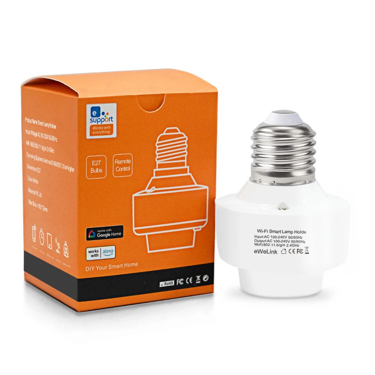 Soquete Inteligente Wifi E27 Alexa Google Sonoff Compatible image number 2.0