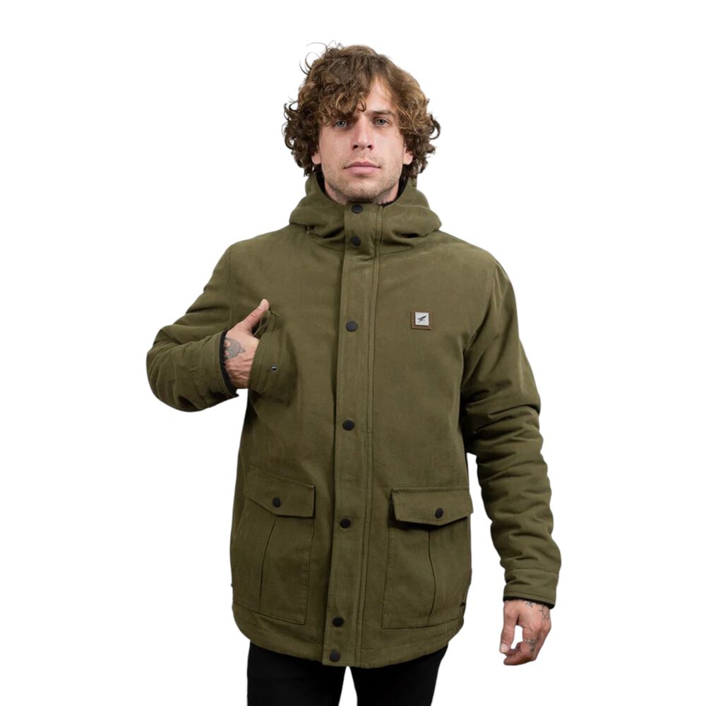 Chaqueta Canvas Reversible Woodstone V2 Verde Hombre Falcone image number 4.0