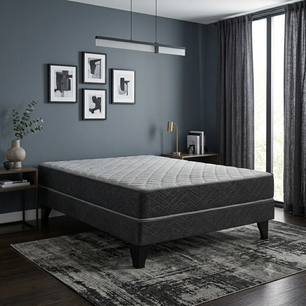 Cama Europea Celta Apolo Black / 2 Plazas / Base Normal