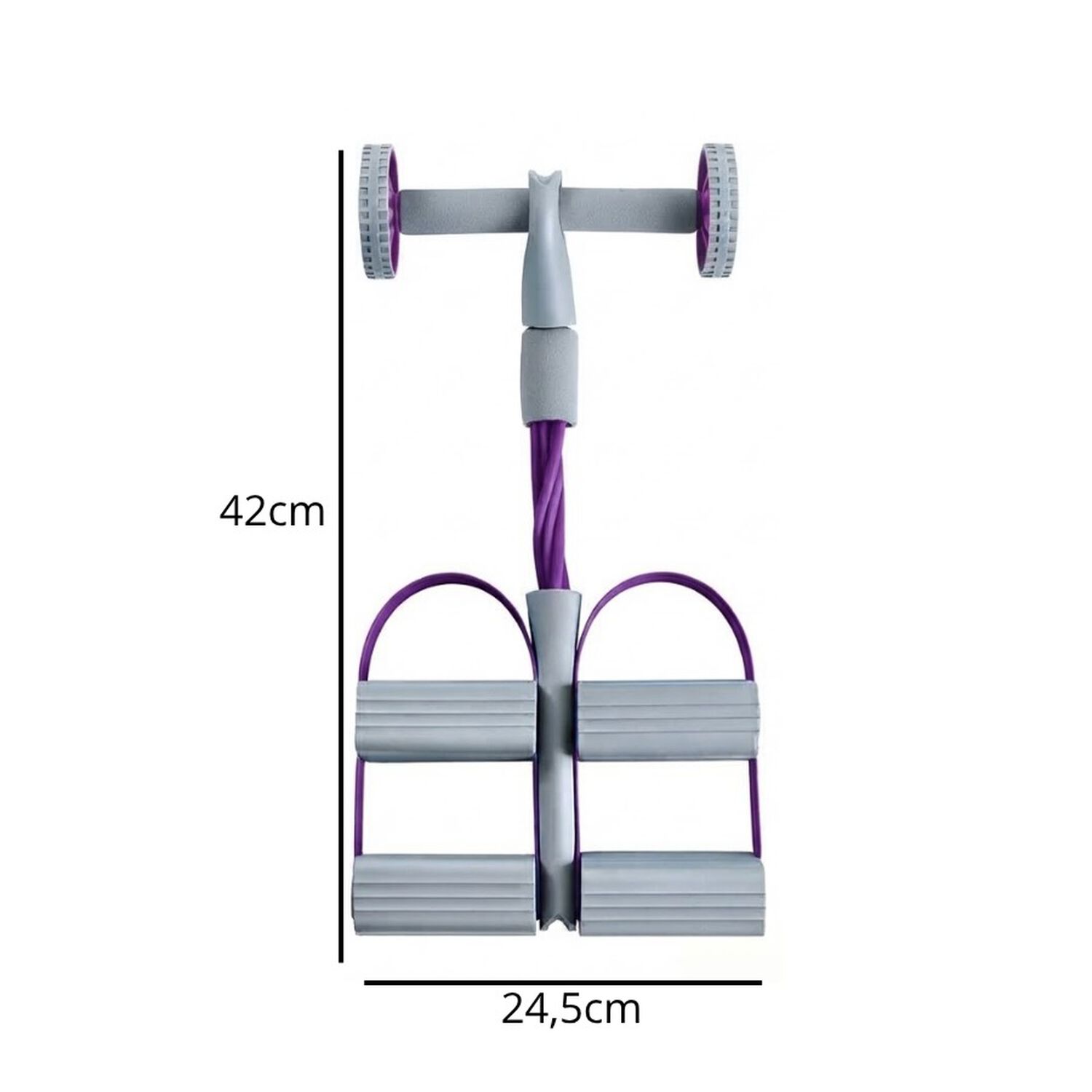 Ejercitador Multifuncional 3 En 1 Con Pedales Y Rodillo Abdominal 6 Tubos image number 3.0