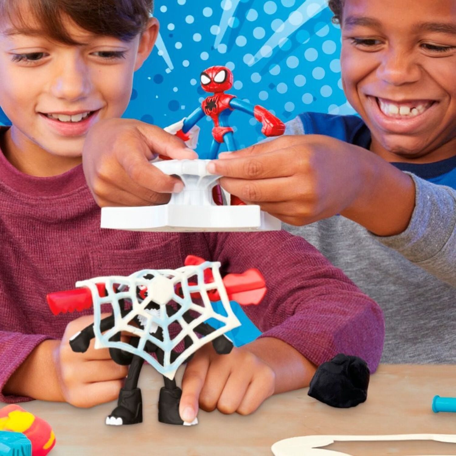 Set De Masas Play-doh Spider-man Lanza Y Atrapa image number 8.0