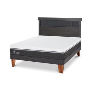 Cama Europea Cic Ortopedic Advance / 2 Plazas / Base Normal + Respaldo