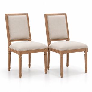 Pack De 2 Sillas De Comedor Madera Mazga 58x52x98