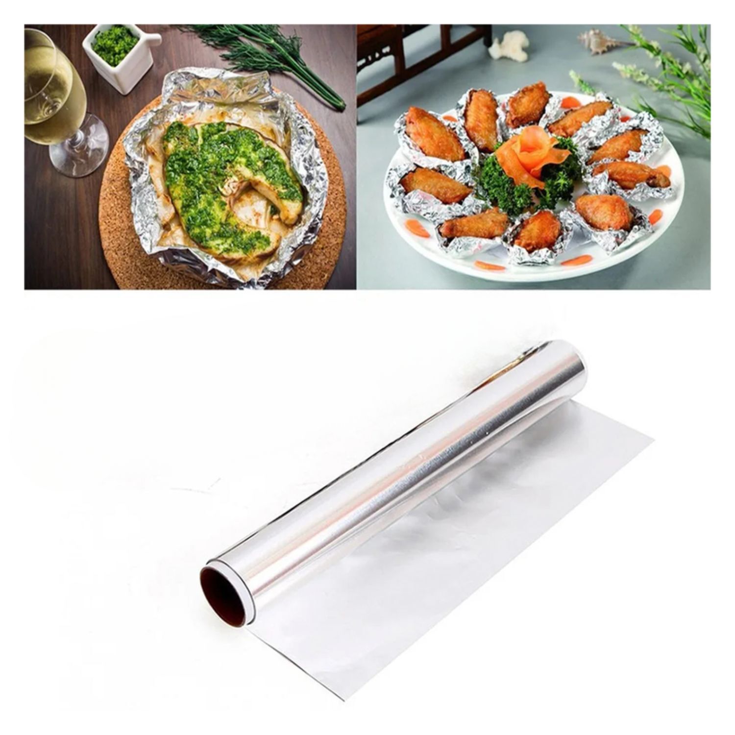 Papel Aluminio De 10 Metros Para Cocina Resistente image number 1.0