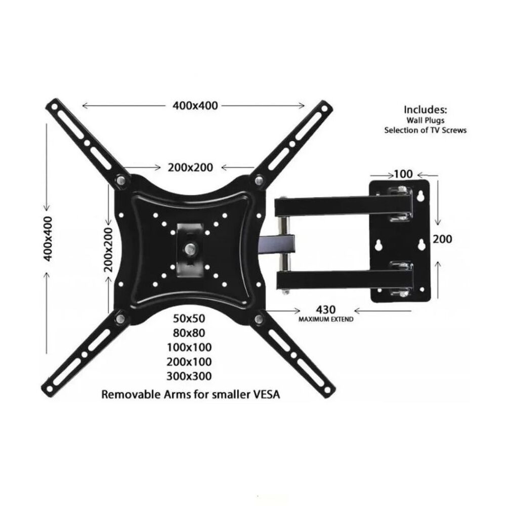Soporte De Pared Hdl-117b-2 Home Design 14 55 Tv image number 3.0
