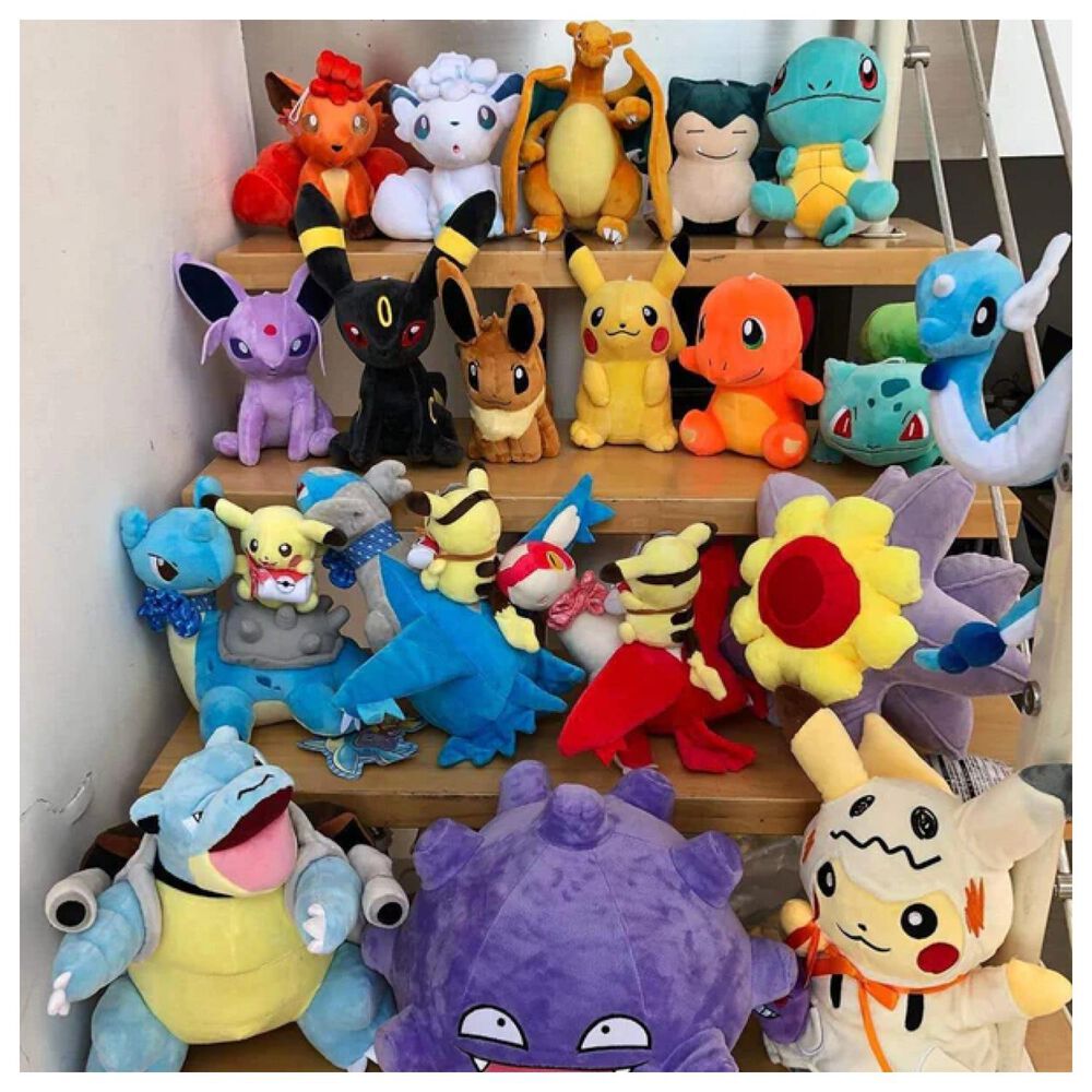 Juguete Pack 6 Peluches Llaveros Pokemon 13cm Infantil image number 3.0