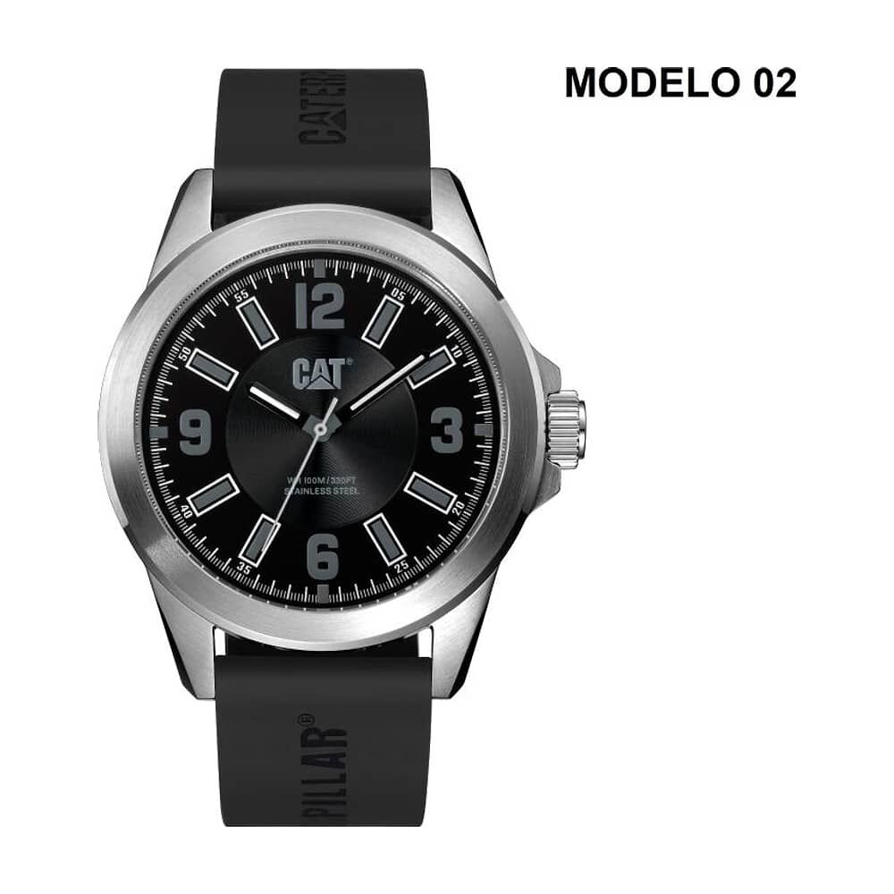 Correa Pulsera Cat Hombre 02 Negro image number 2.0