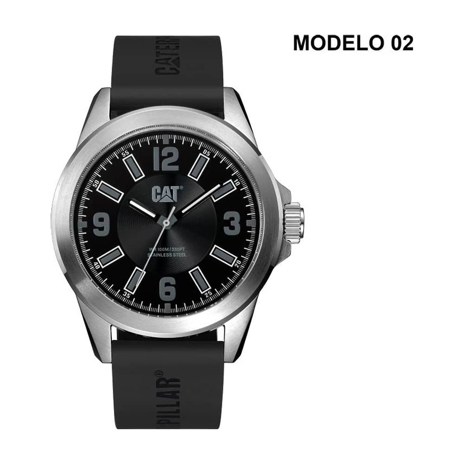 Correa Pulsera Cat Hombre 02 Negro image number 2.0
