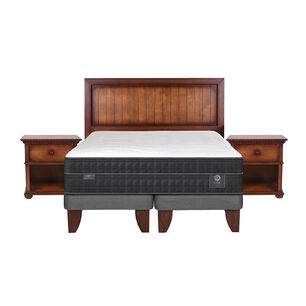 Cama Europea Cic Lux King / King / Base Dividida + Set Maderas