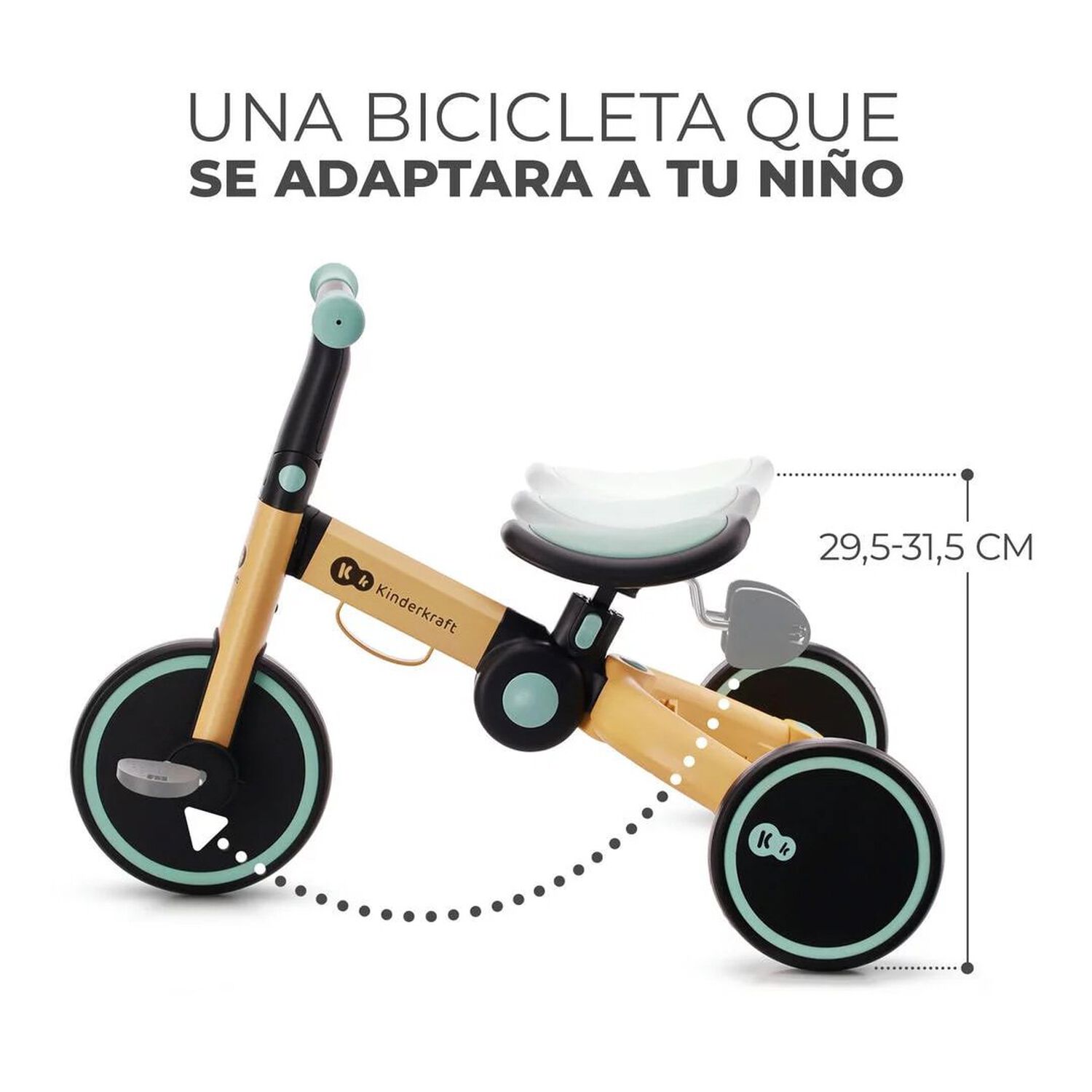 Triciclo 4trike 3en1 Sunflower Blue image number 9.0