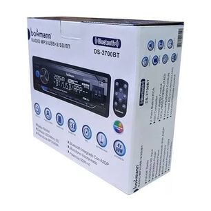 Radio De Auto Bowmann Modelo Ds-2700bt Con Usb, Bluetooth Y Lector De Tarjeta Sd